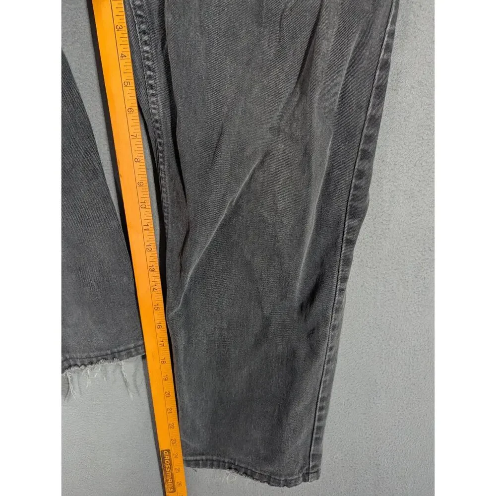 2002 Levi's 550 Relaxed Black Denim Jeans 34
